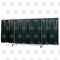 CEPRO Защитный сварочный экран Robusto Triptych XL "GREEN-9" 435х210см с темно-зеленой матовой шторой