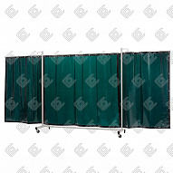 CEPRO Защитный сварочный экран Robusto Triptych XL "GREEN-6" 435х210см с зеленой шторой