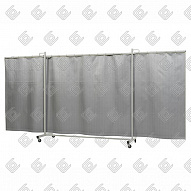 CEPRO Защитный экран Robusto Triptych XL SiO2 шириной 435см с кремнеземными шторами 1100°С